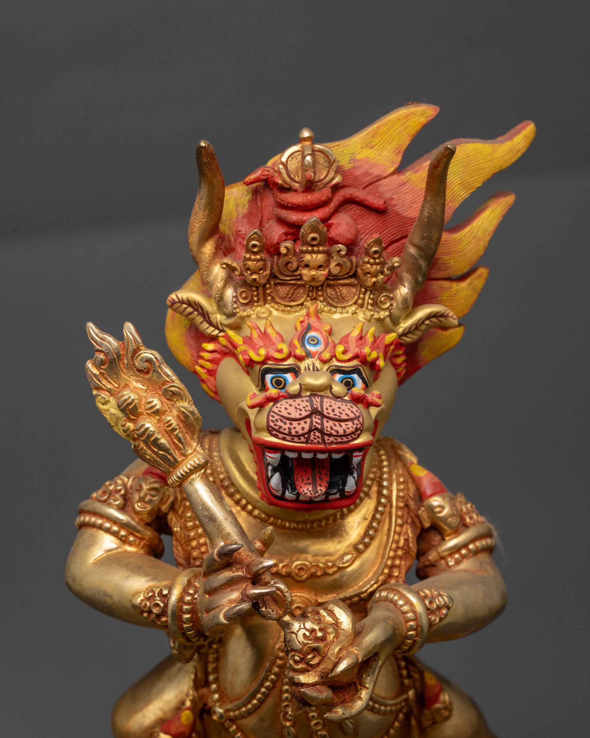 Sacred Yamantaka Sculpture | Yidam Deity for Meditation