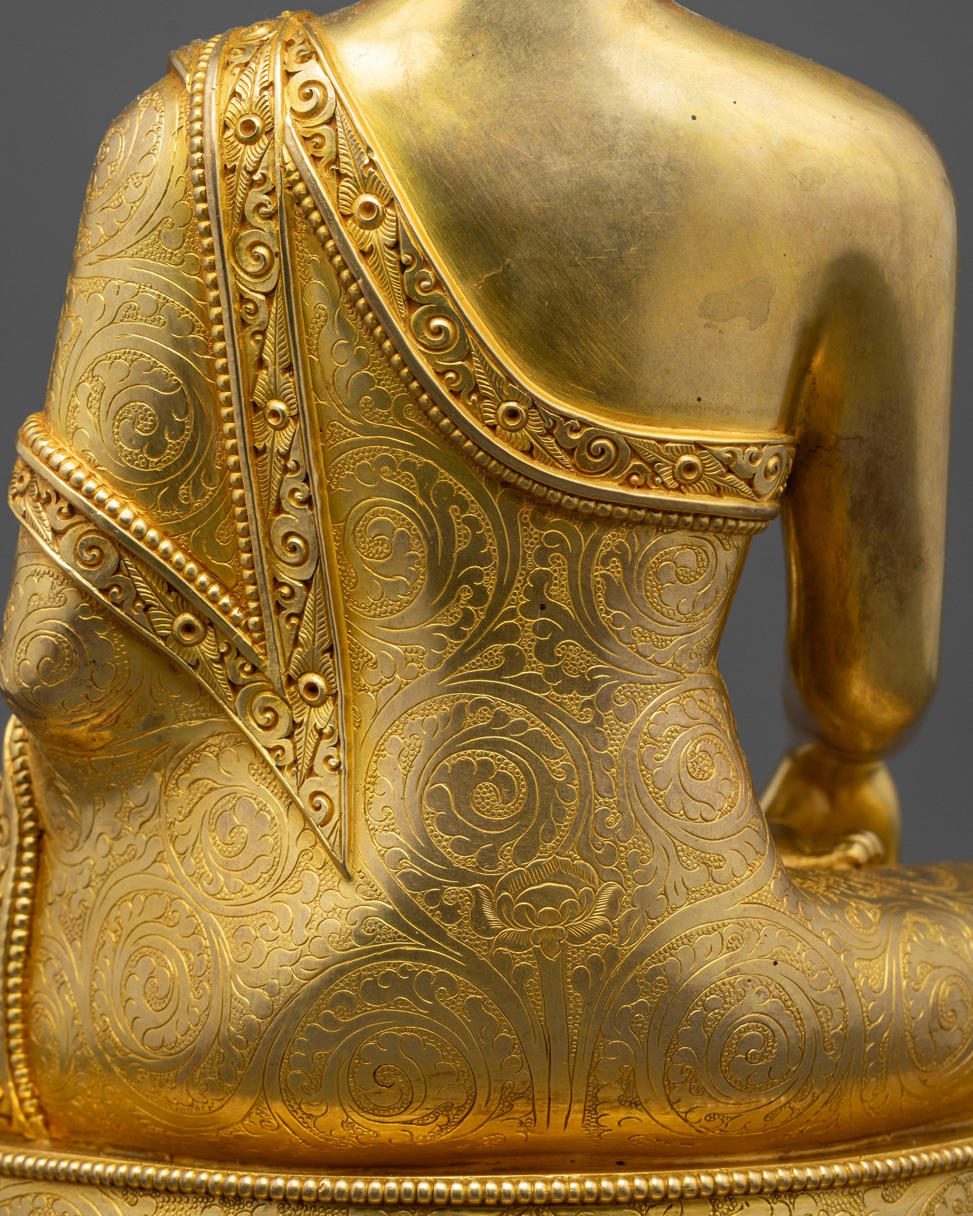 Exquisite Meditating Shakyamuni Buddha Statue | Handicrafted in Nepal