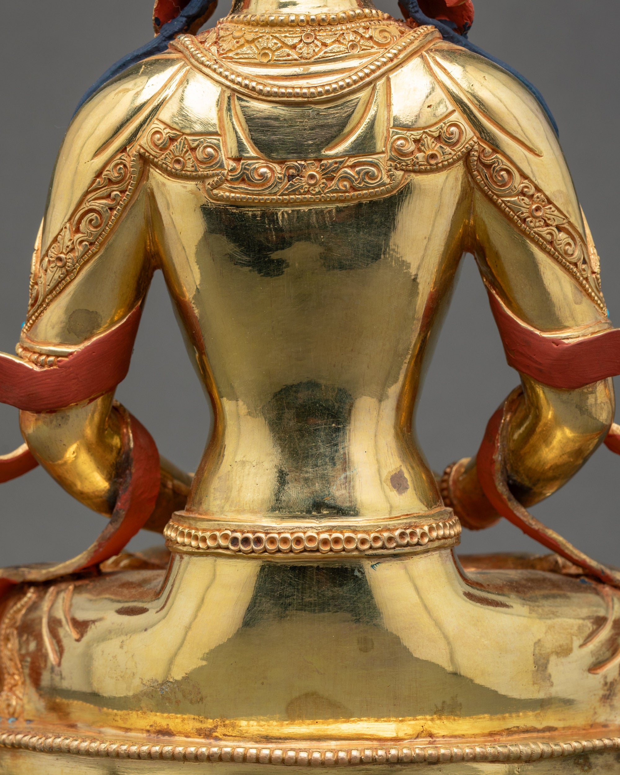 Amitayus Statue | Handcrafted Nepalese Buddhist Copper Sculpture