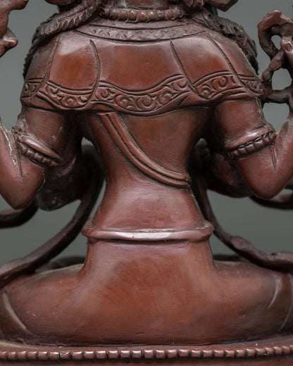 Four Armed Chenrezig Statue | Sacred Buddhist Altar Decor