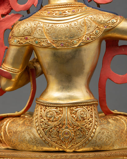 Bodhisattva Manjushri Figurine | Handicrafted Nepalese Statue