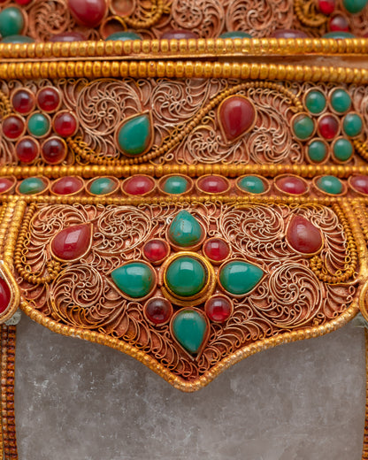 Buy Buddhist Ritual Stupa | Handcrafted Tibetan Shrine Ornament Nepal