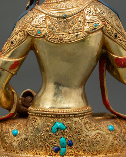 Vajrasattva Statue | Gold-Gilded Tibetan Purification Deity