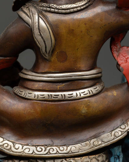White Dzambhala Statue | Traditional Nepalese Craftsmanship