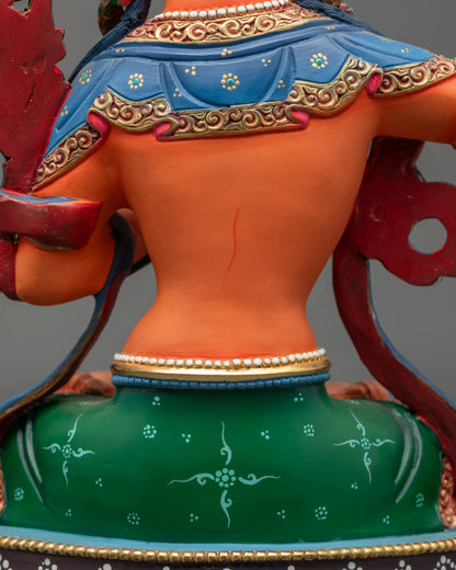 Manjushri Statue | Traditional Himalayan Buddhist Sculpture