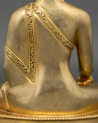 Exquisite Shakyamuni Buddha Statue | Lost-Wax Copper Artwork