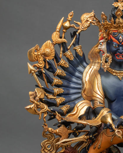 Colorful Kalachakra Statue | The Wheel of Time in Buddhism