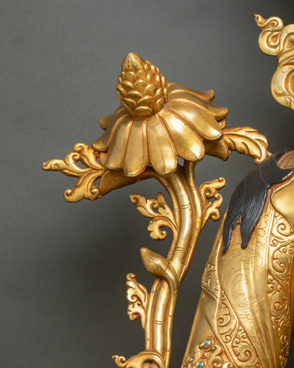 Grand Green Tara Statue | Life-Size Buddhist Goddess Figurine