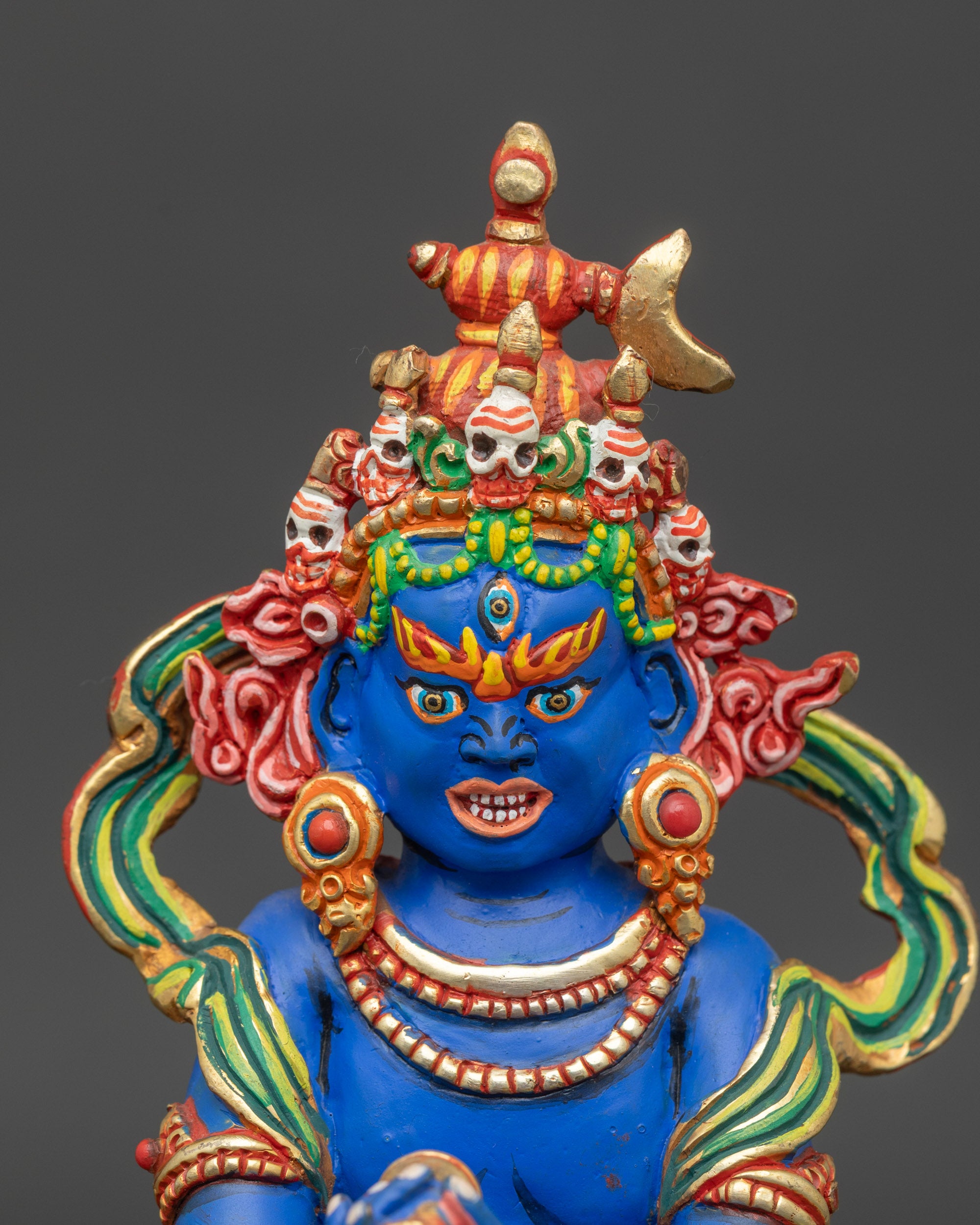 Tibetan Chakrasamvara Statue | Meditation & Altar Sacred Sculpture