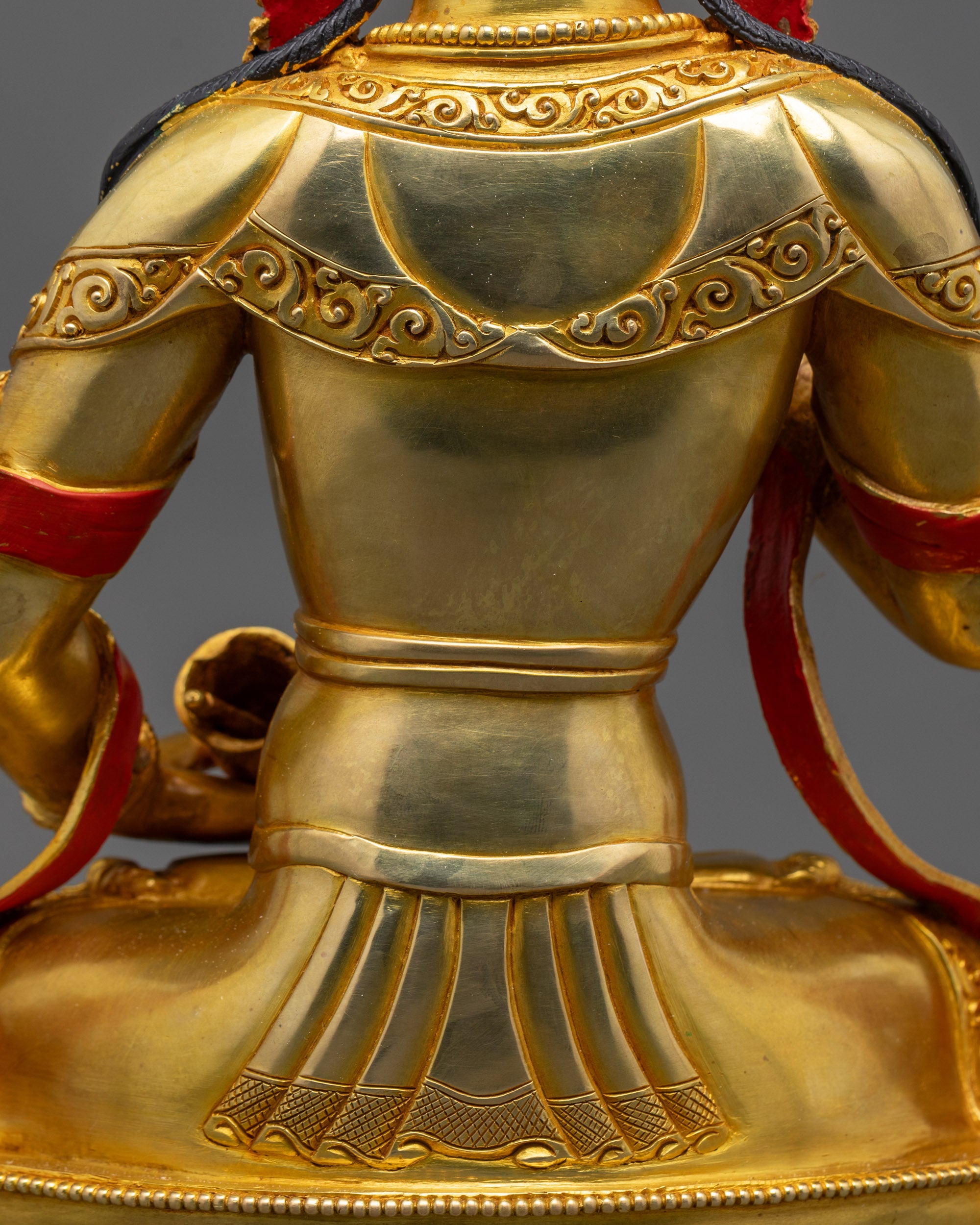 Divine Vajrasattva Statue | 24K Gold-Gilded Tantric Purification God