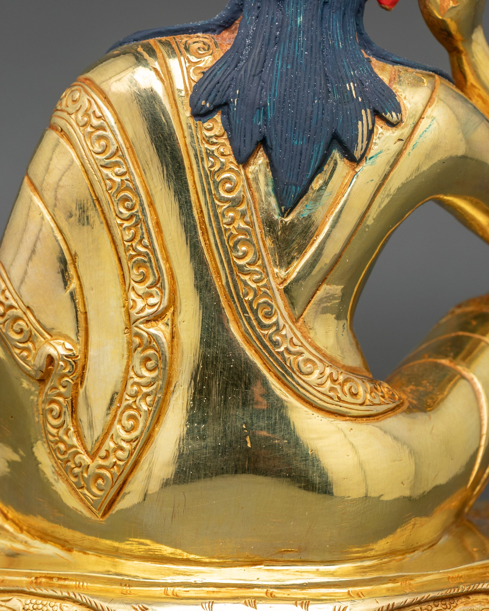 Milarepa Statue | Nepalese Handcrafted Buddhist Sage Sculpture
