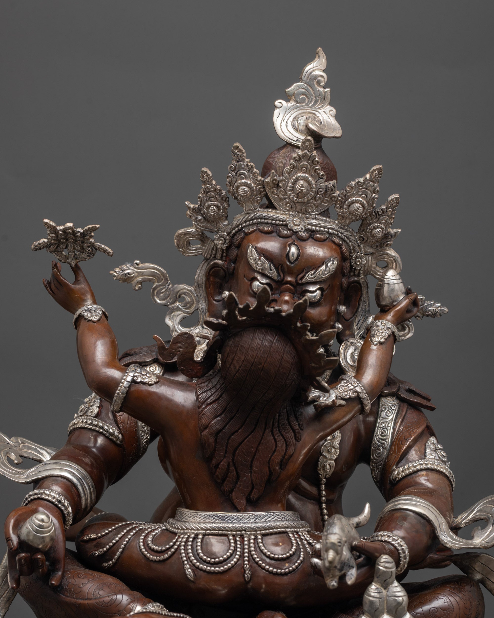 Red Dzambhala Statue