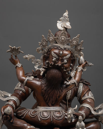 Red Dzambhala Statue