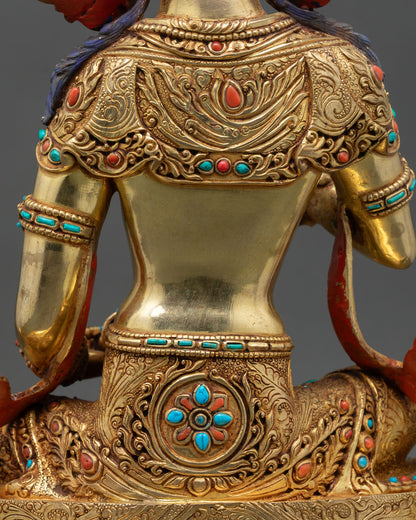 Vajrasattva with Throne – Tibetan Buddhist Statue