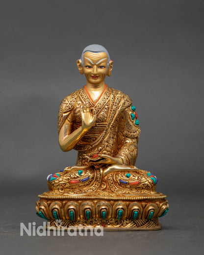 Tsongkhapa and Two Disciples Set – Luminous Wisdom Handmade Statue