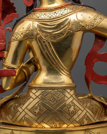 Channel Tranquility with Manjushri Sculpture | Meditation Altar Statue
