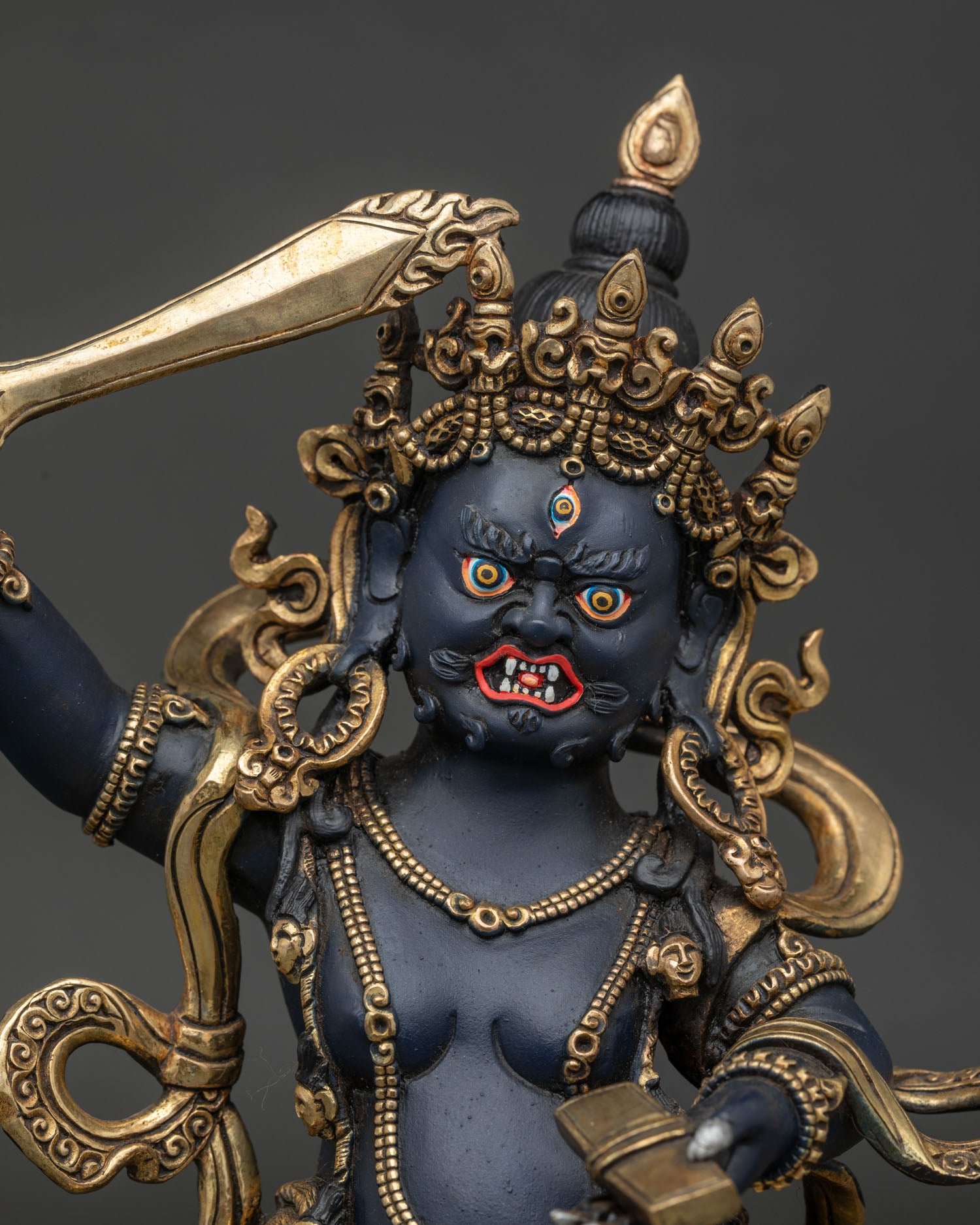 Black Manjushri Statue