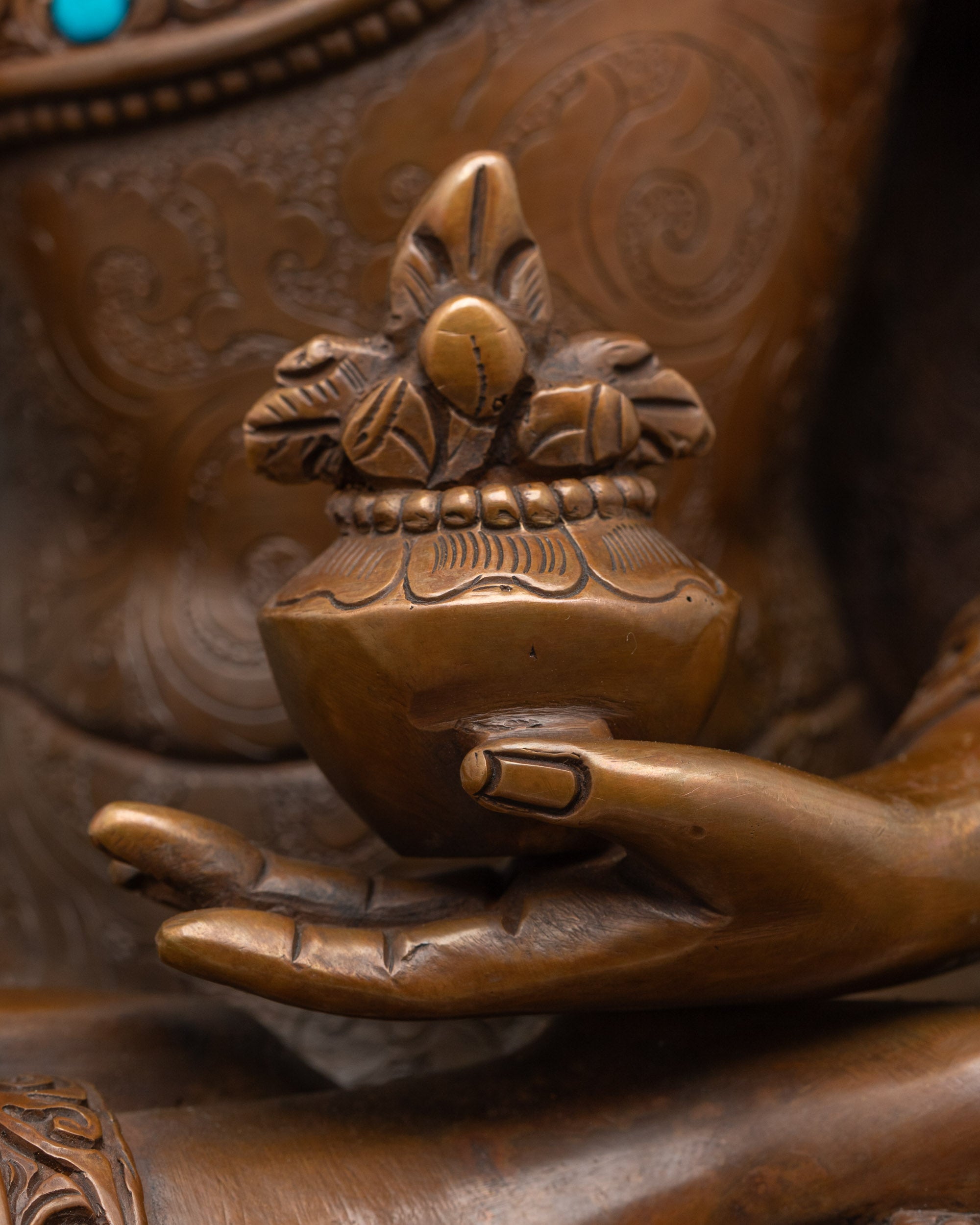 Medicine Buddha Statue | Handmade Buddhist Deity from Nepal