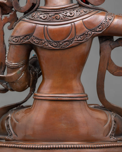 Bodhisattva Manjushri | Authentic Nepalese Oxidized Sculpture