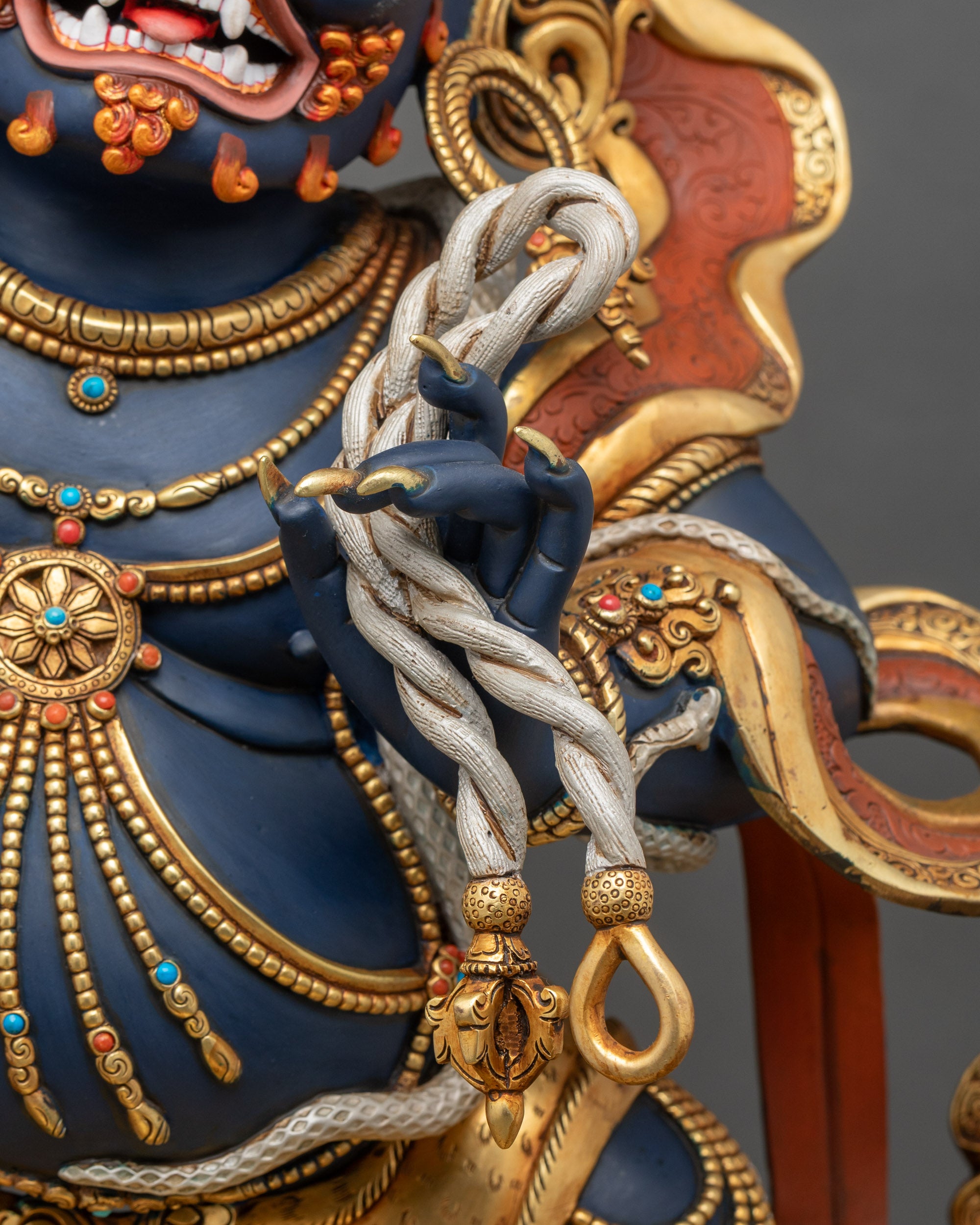 Wrathful Vajrapani Statue | Fierce Buddhist Guardian of the Dharma