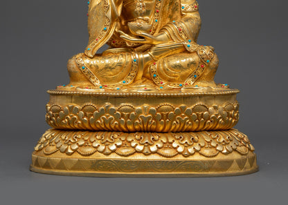 24K Gold-Gilded Tsokye Dorje Set | Traditional Lost-Wax Casted Statues