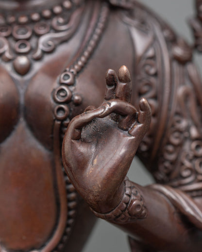 Graceful Green Tara Sculpture | Handcrafted in Nepal