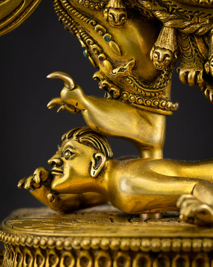 Four-Armed Vajrapani Statue | Masterpiece of Himalayan Sacred Art