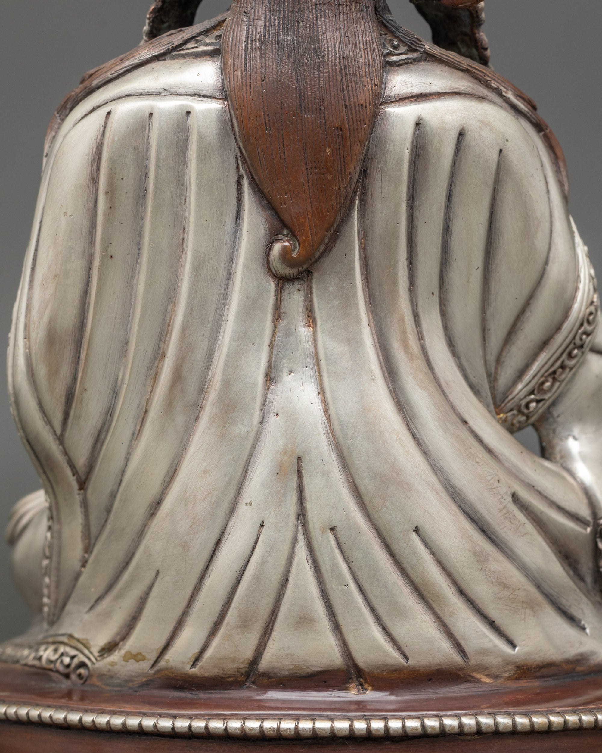 Oxidized Guru Padmasambhava Sculpture | Handicrafted Nepalese Statue