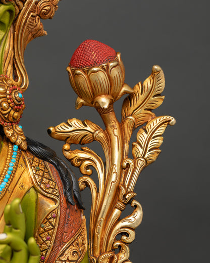 Green Tara Statue