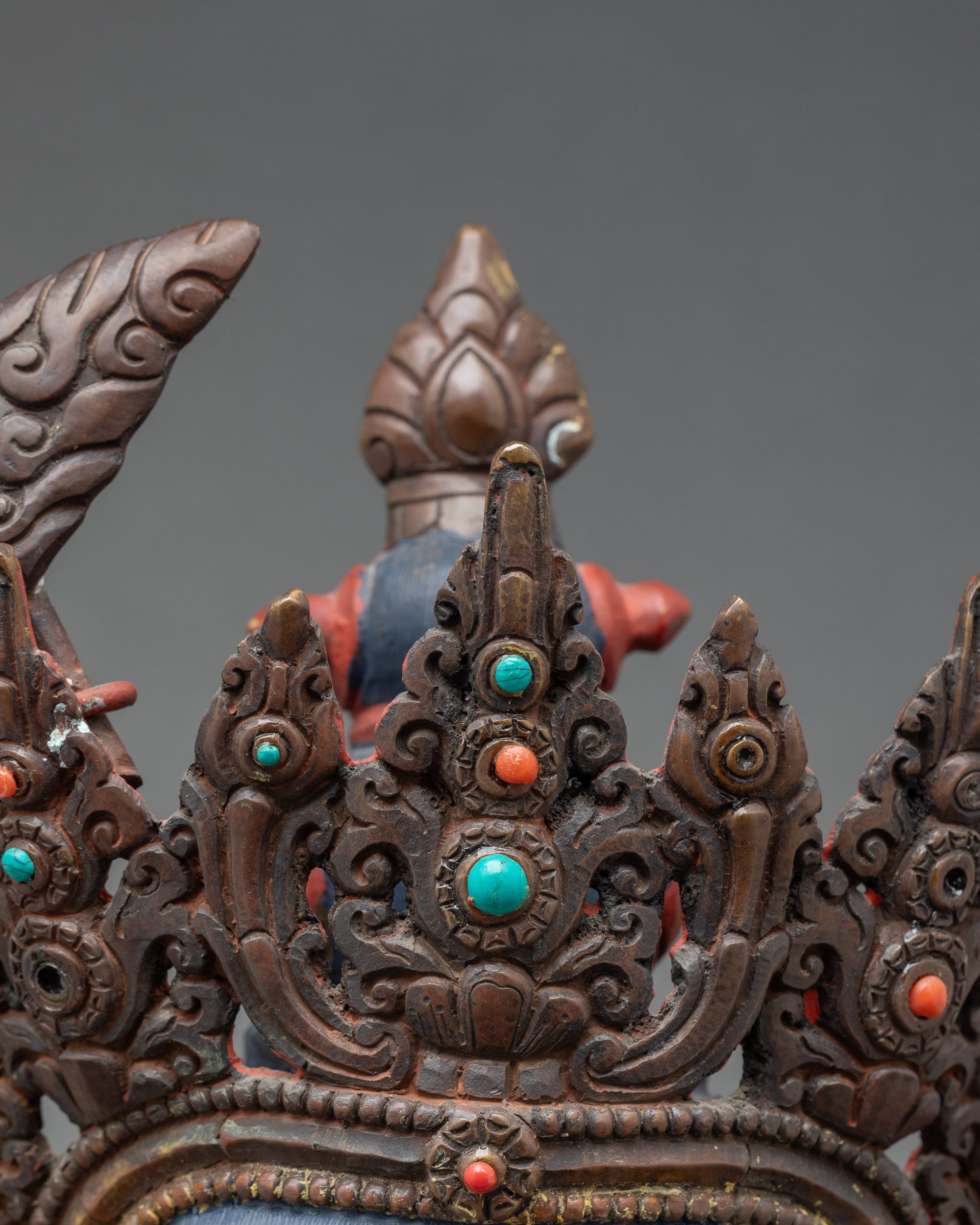 Manjushri Meditation Statue | Authentic Lost-Wax Copper Artwork from Nepal