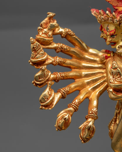 Hevajra Statue with Yab Yum Statue | Handcrafted Tantric Buddhist Idol