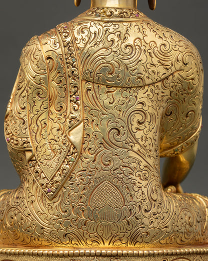 Tathagata Shakyamuni Buddha Statue | Handmade Nepal Artwork