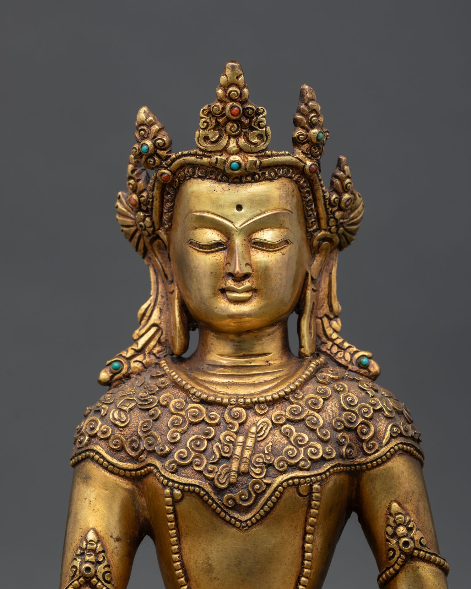 Crown Shakyamuni Buddha Statue