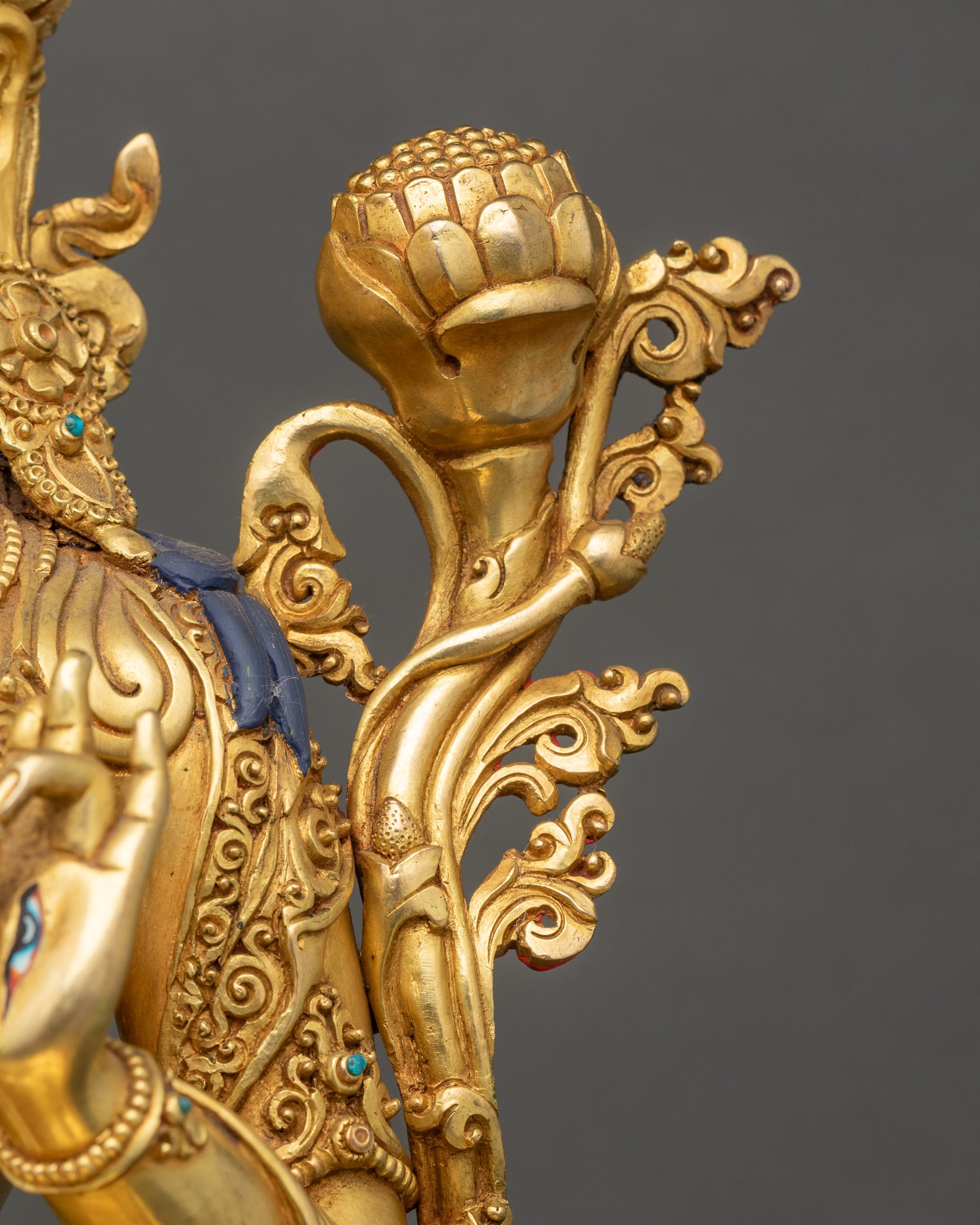 Goddess White Tara Statue | Handcrafted Buddhist Altar from Nepal
