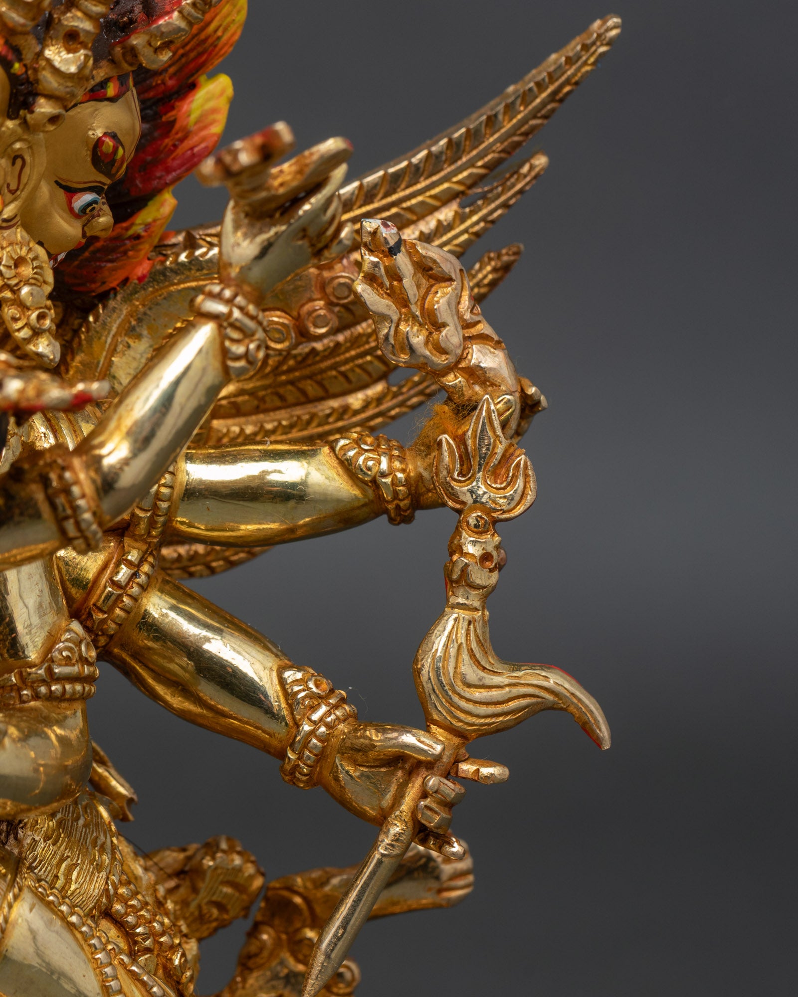 Tibetan Vajrakilaya Statue - Wrathful Deity of Obstacle Removal