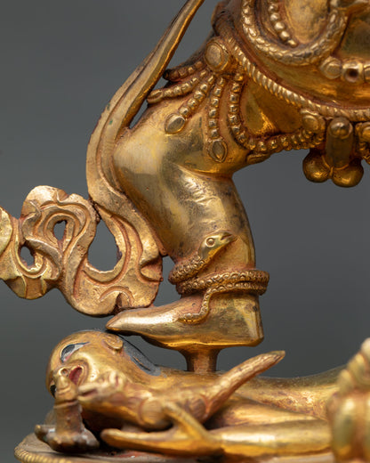 Black Dzambhala Statue | Buddhist Wealth Deity