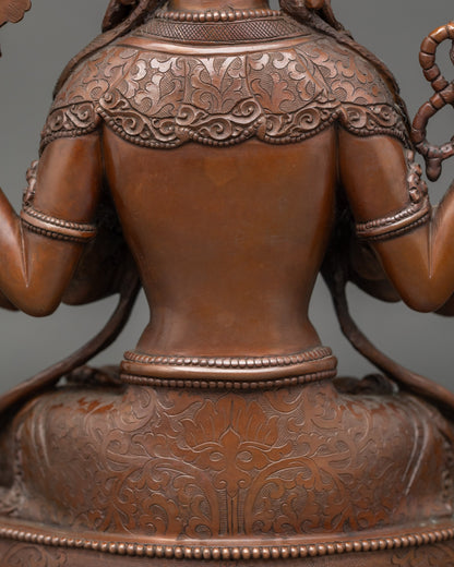 Vajrayana Boddhisattva Chenrezig Statue- Deity of Compassion