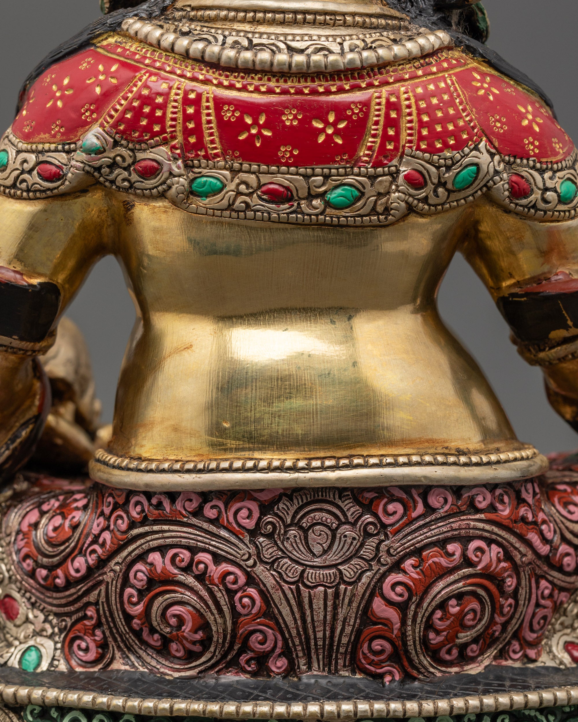 Vajrayana Dzambhala Statue | Traditional Himalayan Buddhist Artwork