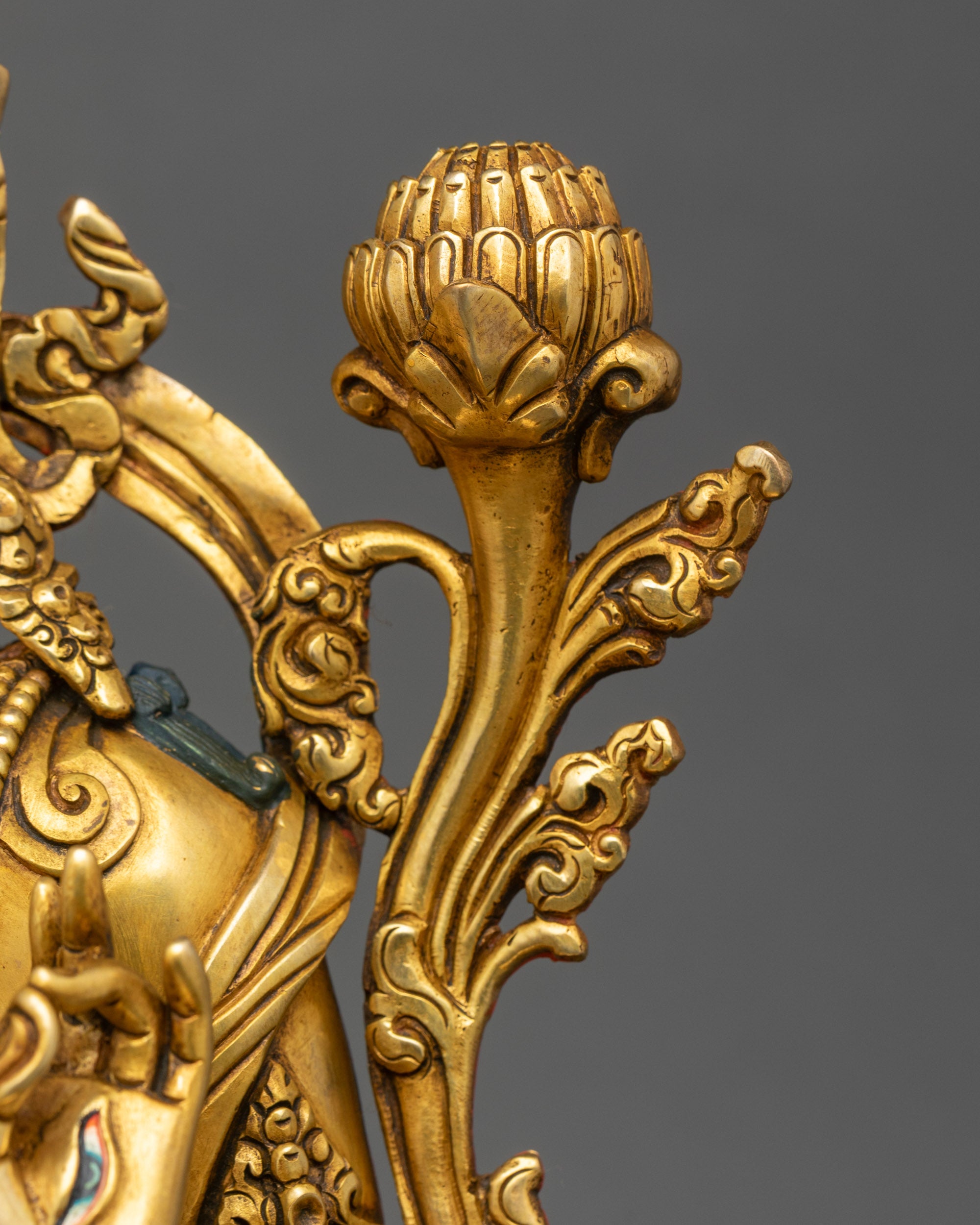 Sacred White Tara Sculpture | Timeless Tibetan Buddhist Artwork