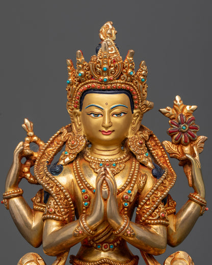 Chenrezig Avalokiteshvara Statue: Embodiment of Compassion