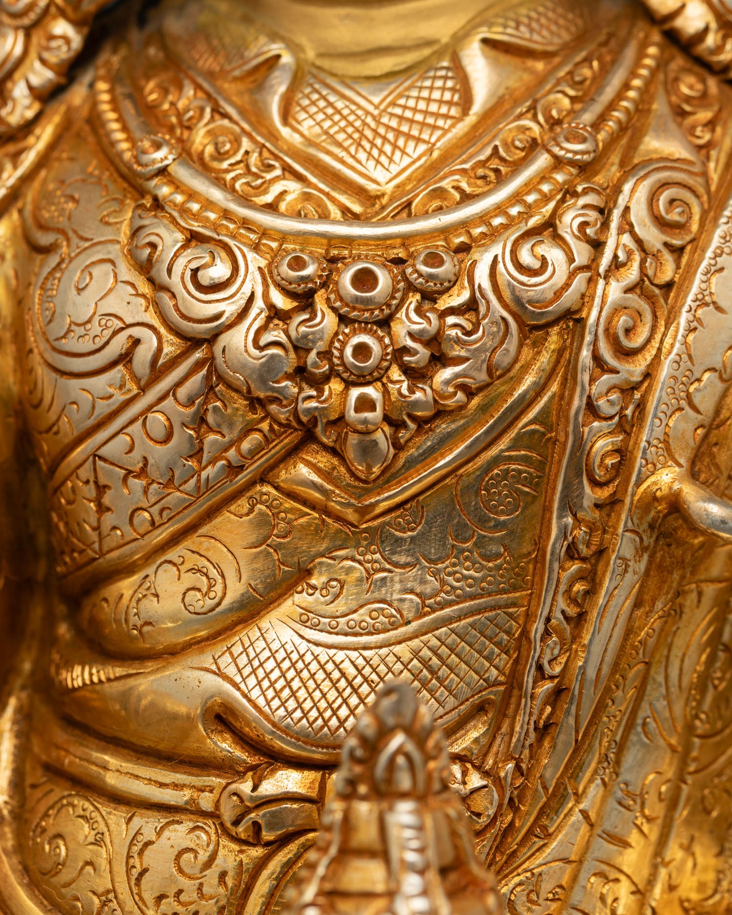 Guru Rinpoche Sculpture | Traditional Buddhist Artwork