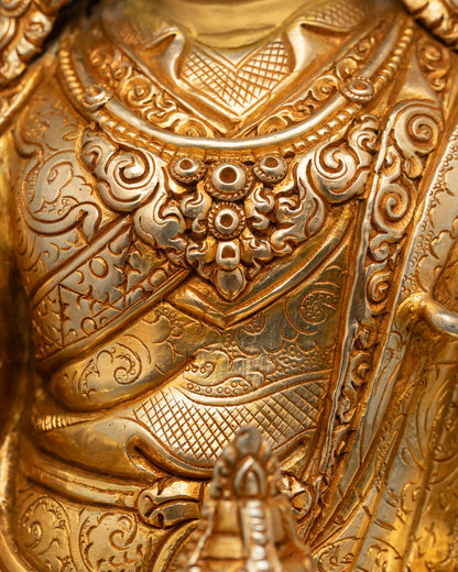 Guru Rinpoche Sculpture | Traditional Buddhist Artwork
