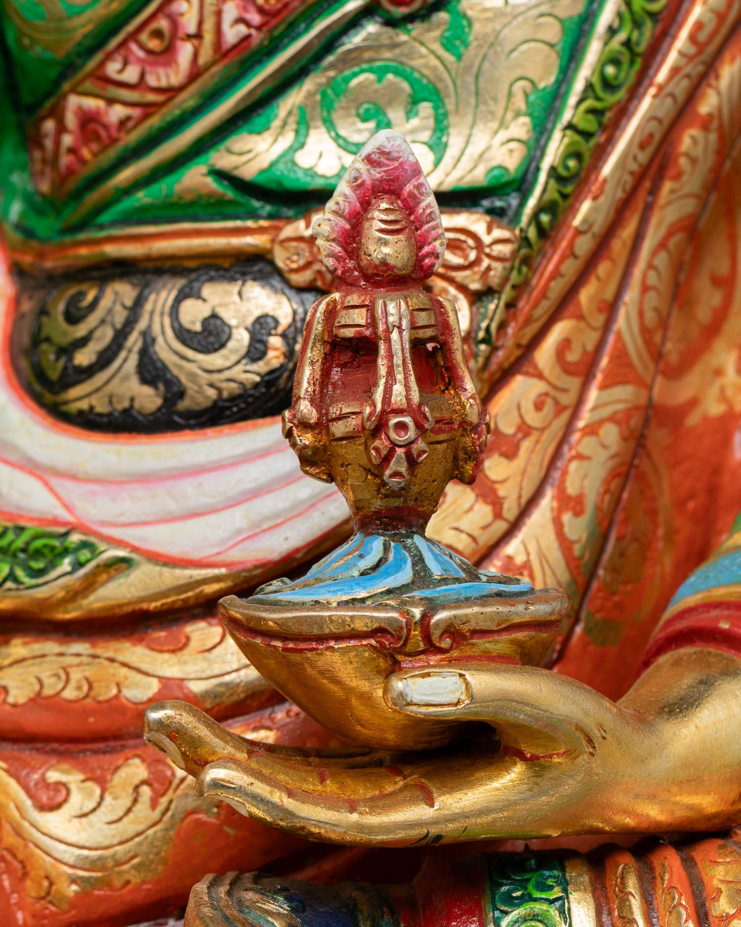 Enlightened Guru Rinpoche Statue | Buddhist Master Figurine