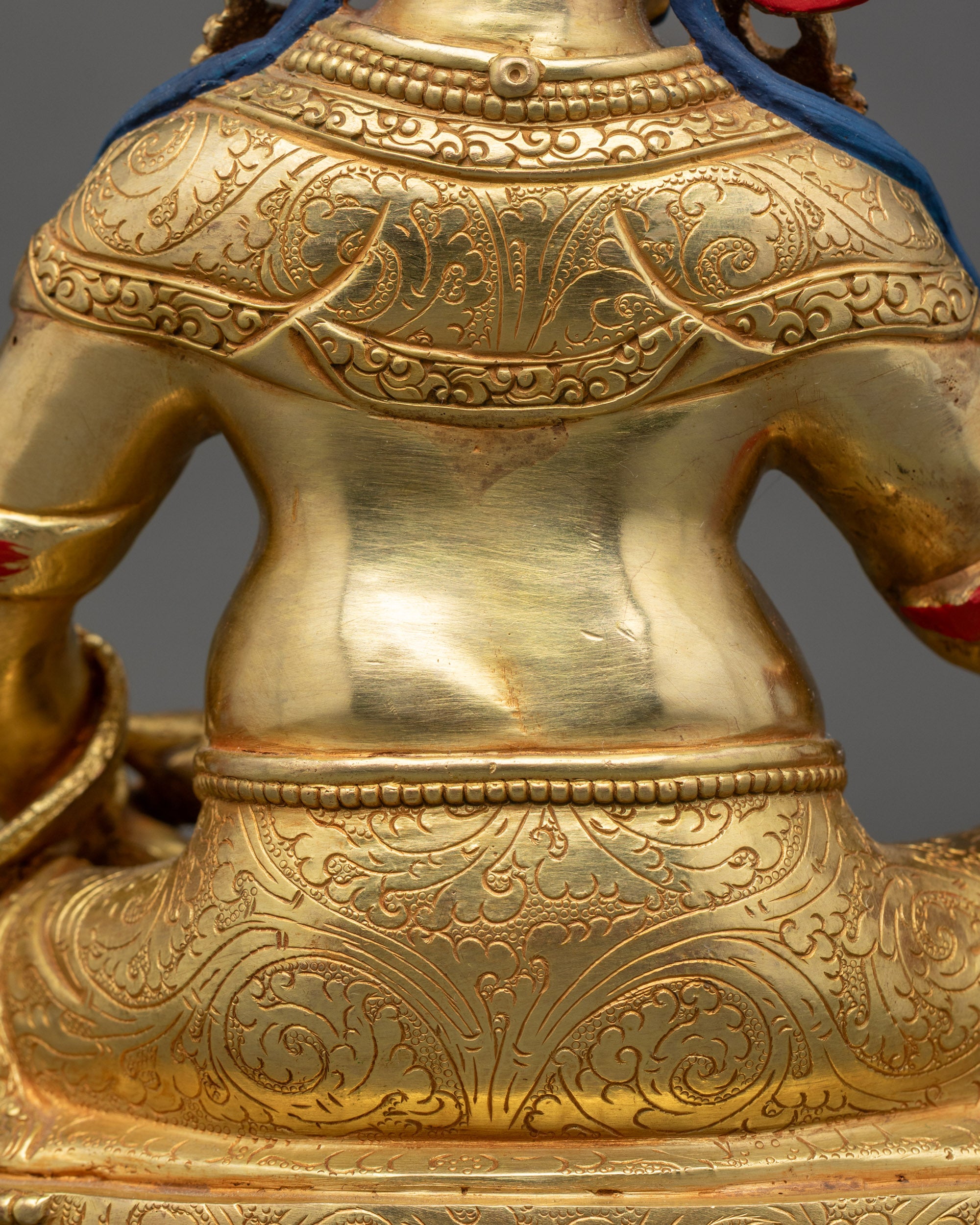 Dzambhala Buddhist Statue | Sacred Himalayan Prosperity Sculpture