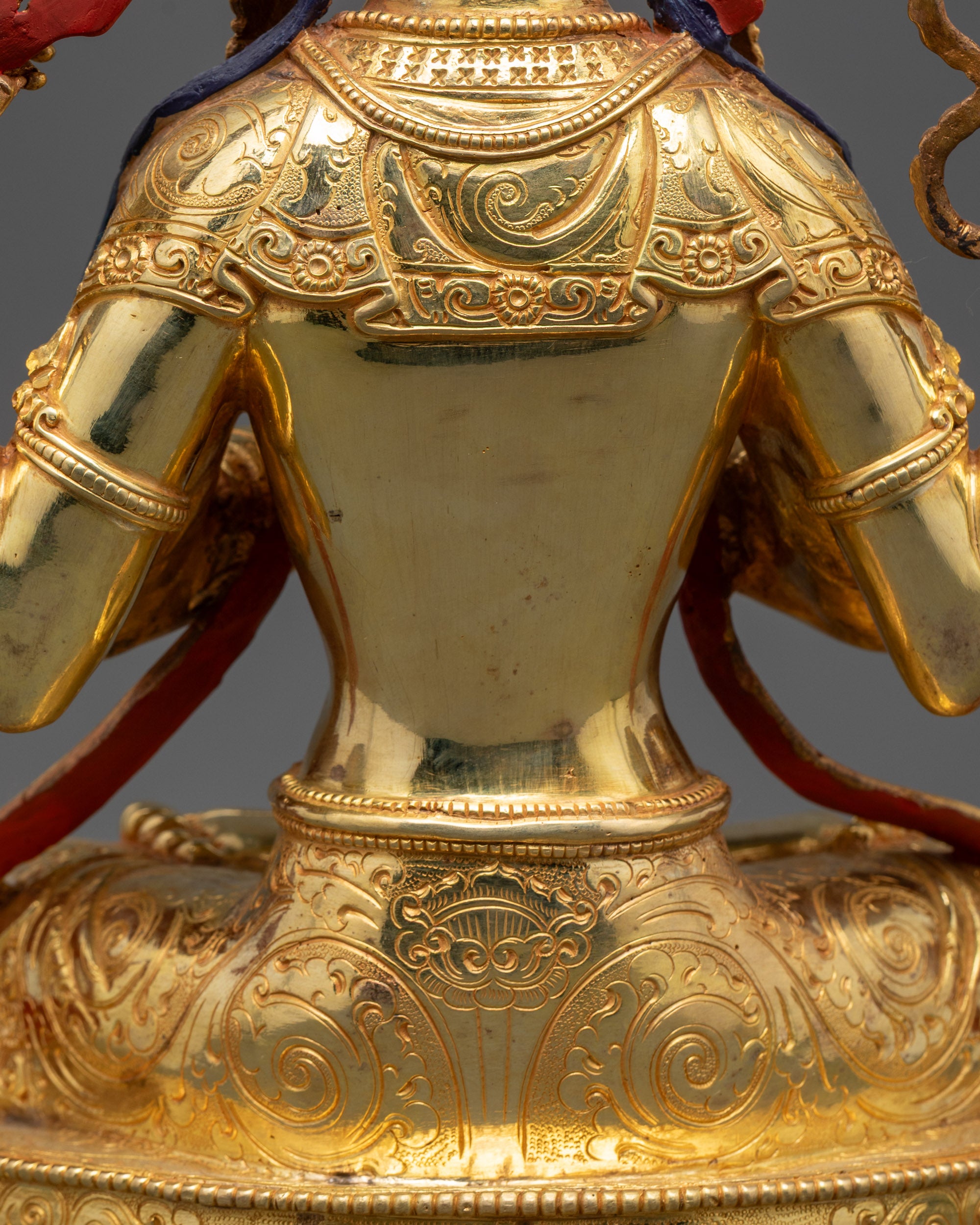 Eternal Compassion Chenrezig Statue | 24K Gold-Gilded Avalokiteshvara