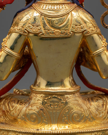 Eternal Compassion Chenrezig Statue | 24K Gold-Gilded Avalokiteshvara