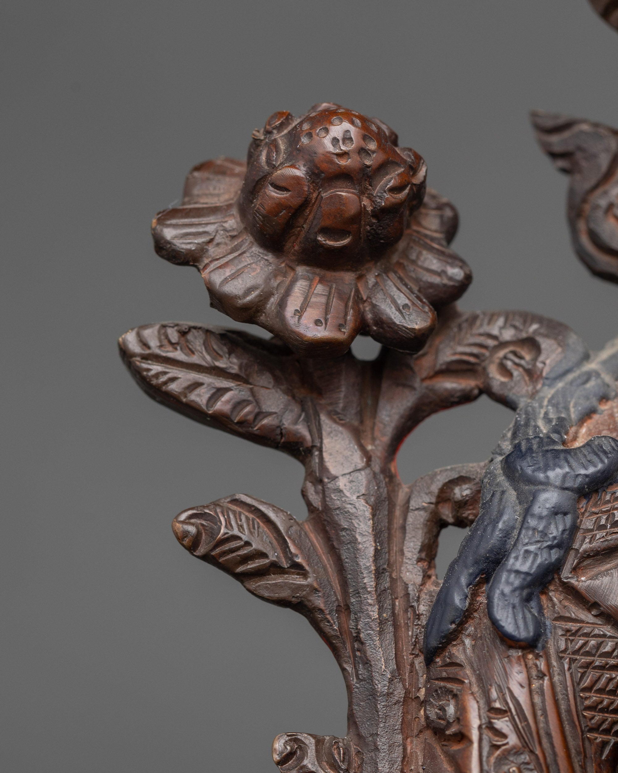 Oxidized Statue of Green Tara for Spiritual Blessing