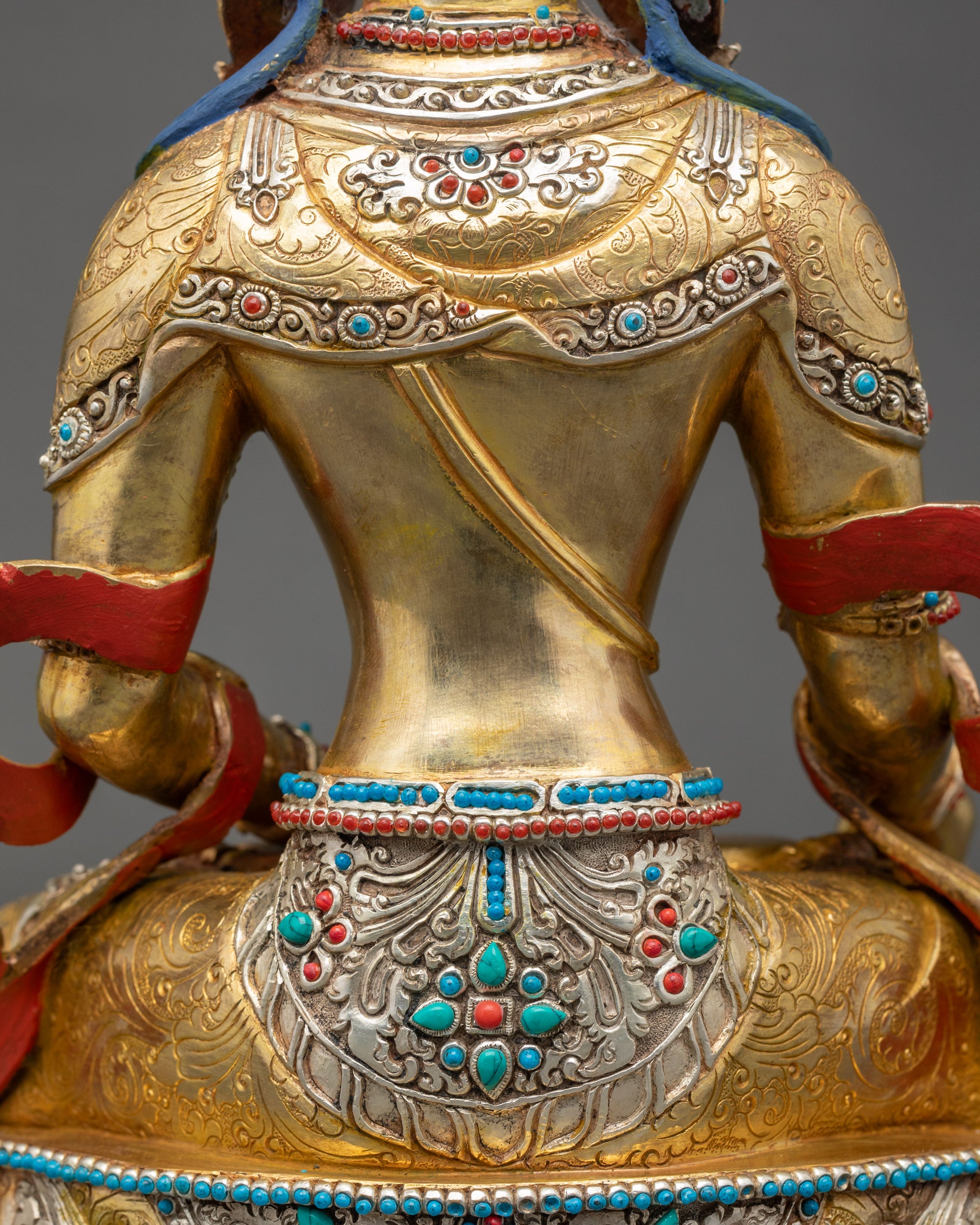 Bodhisattva Ksitigarbha Statue | Tibetan Protector of Souls Figurine