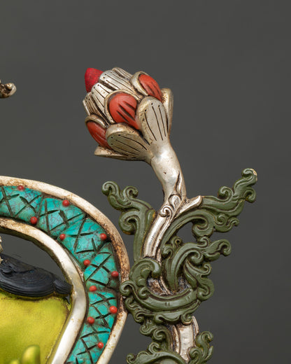 Elegant Green Tara Statue –  Buddhist Deity of Swift Protection