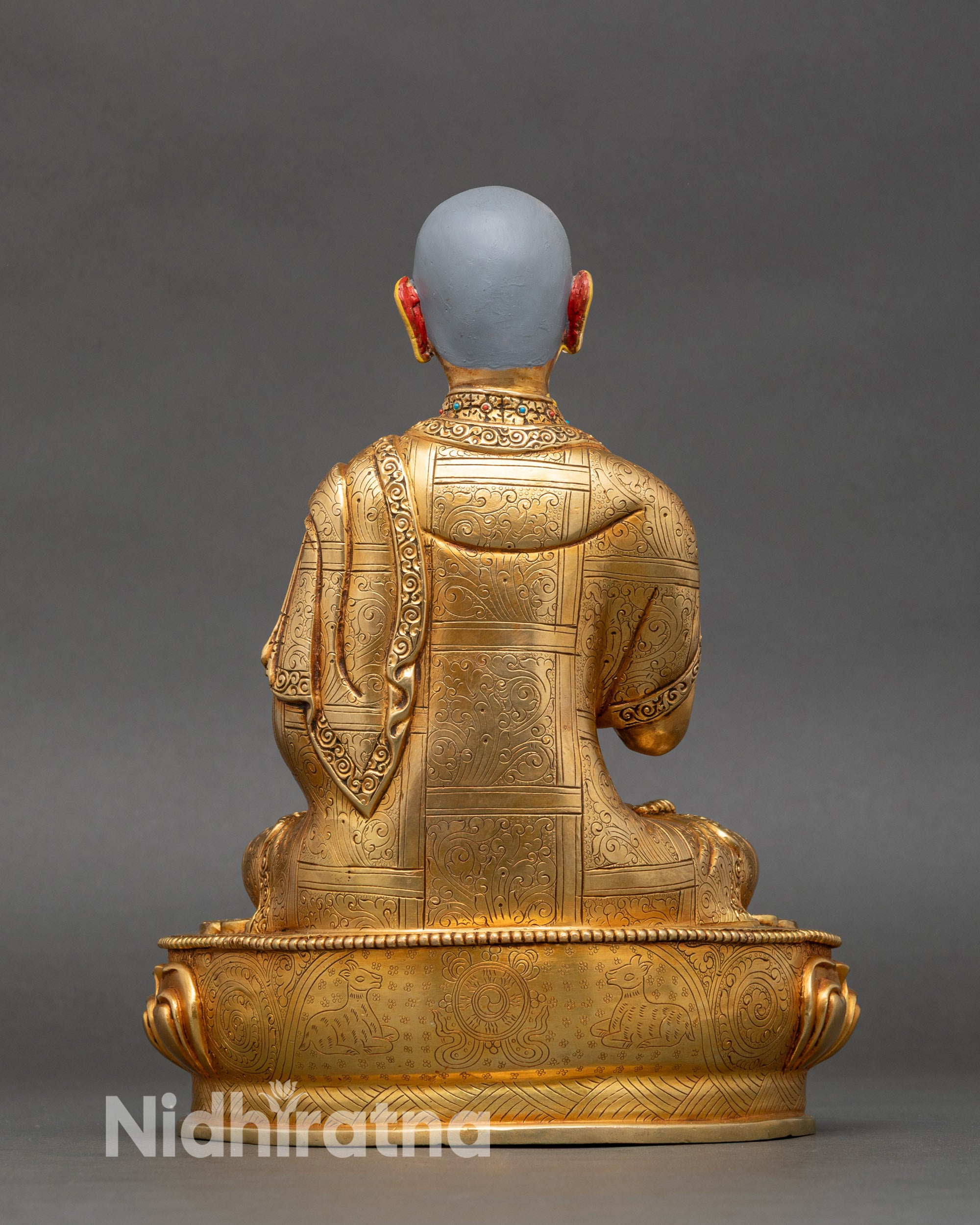 Tsong Khapa Statue Set | Handcrafted Nepalese Artwork
